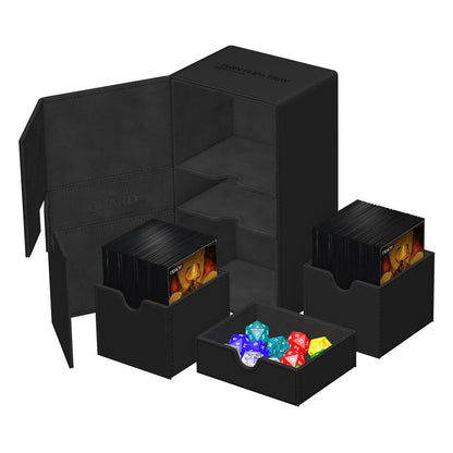 Ultimate Guard: Deck Box XenoSkin Monocolor Twin Flip'n'Tray 200+ Black Cards