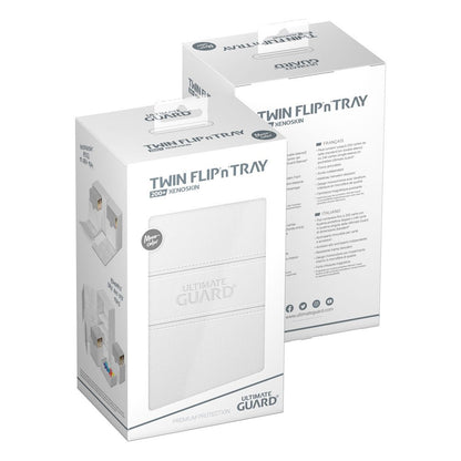 Ultimate Guard: Deck Box XenoSkin Monocolor Twin Flip'n'Tray 200+ White Cards
