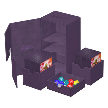 Ultimate Guard: Deck Box XenoSkin Monocolor Twin Flip'n'Tray 200+ Purple Cards