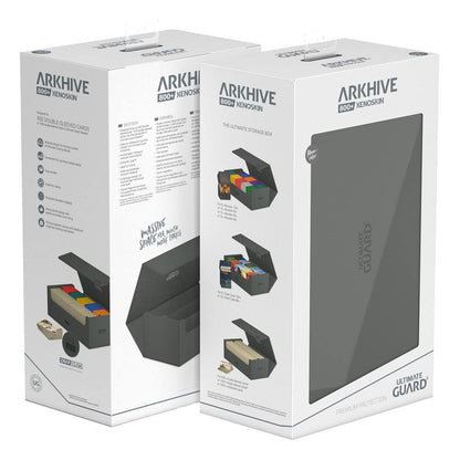Ultimate Guard: Deck Case XenoSkin Monocolour Arkhive Flip Case 800+ Grey