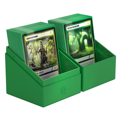 Ultimate Guard: Deck Box Boulder 100+ Solid Green Cards