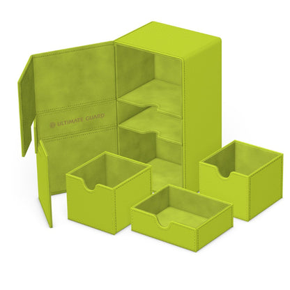 Ultimate Guard: Deck Box XenoSkin Twin Flip'n'Tray Deck Case 200+ 2025 Summer Edition: Lime Cards