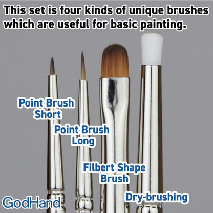 Godhand: Brushes Brushwork Semi-PRO 4 brushes set