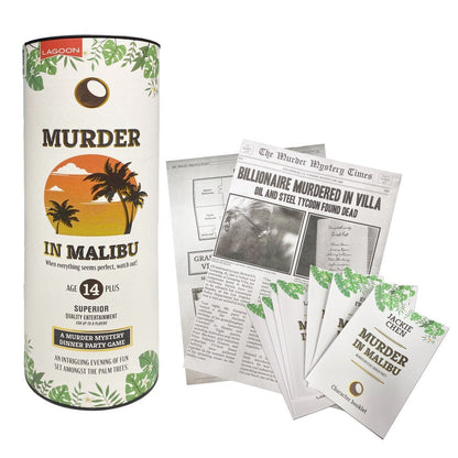 Murder in Malibu Tube Board Game