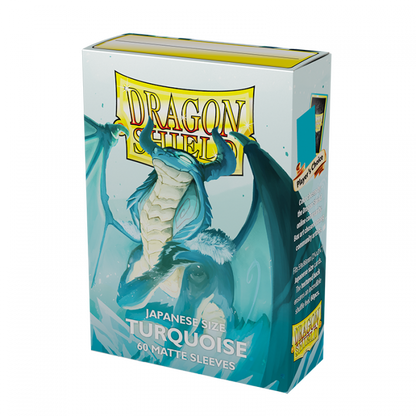 Dragon Shield: Japanese Size Sleeves Matte Turquoise
