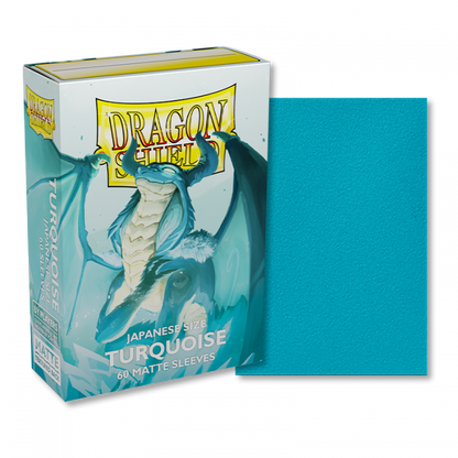 Dragon Shield: Japanese Size Sleeves Matte Turquoise