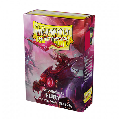 Dragon Shield: Japanese Size Sleeves Matte Dual Fury Alaric Crimson King