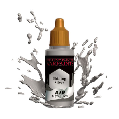Army Painter Metallics Air Shining Silver Acrylic Paint 18mL