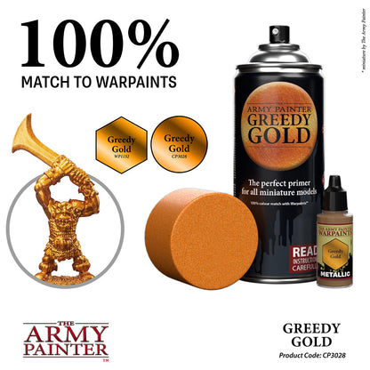 Army Painter Aerosol Spray Primer Greedy Gold 400mL
