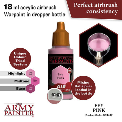 Army Painter Warpaints Air Fey Pink Acrylic Paint 18mL