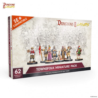 Dungeons & Lasers: Miniatures Townsfolk Miniature Pack