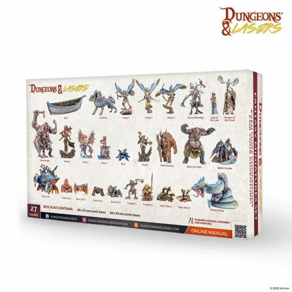 Dungeons & Lasers: Miniatures Fantasy Miniatures Set