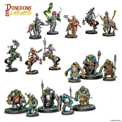 Dungeons & Lasers: Miniatures Beastkin Hybrids: Playable Characters