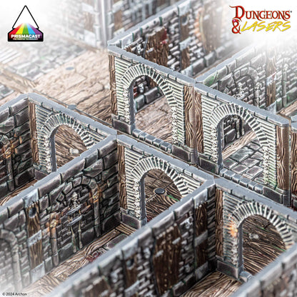 Dungeons & Lasers: PrismaCast Pre-Painted Terrain Chambers Of Torment: Pre-Painted