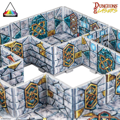 Dungeons & Lasers: PrismaCast Pre-Painted Terrain Halls Of Ancestors: Pre-Painted