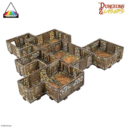 Dungeons & Lasers: PrismaCast Pre-Painted Terrain Abandoned Mines: Pre-Painted