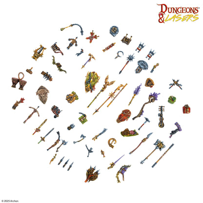 Dungeons & Lasers: Miniatures Adventurer's Gear Set
