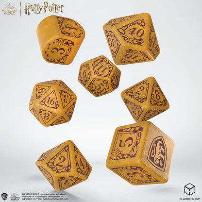 Q Workshop Harry Potter Modern Dice Set Gryffindor Gold Dice Set 7