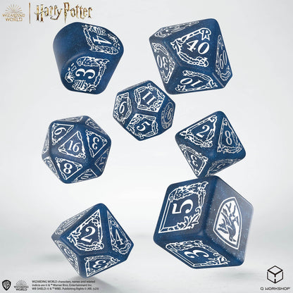 Q Workshop Harry Potter Modern Dice Set Ravenclaw Blue Dice Set 7