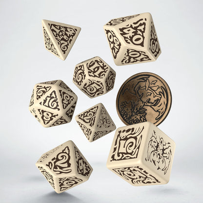 Q Workshop The Witcher Dice Set Leshen The Master of Crows Dice Set 7 With Coin