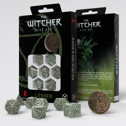 Q Workshop The Witcher Dice Set Leshen Totem Builder Dice Set 7 With Coin