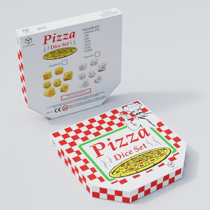 Q Workshop Pizza Pepperoni Dice Set 7