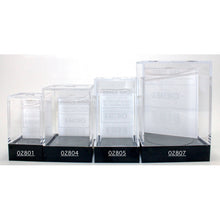 Chessex 02801 Empty Crystal Display Box S Clear w/Black Lid