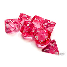 Chessex 23084 Translucent Pink/white Polyhedral 7-Dice Set