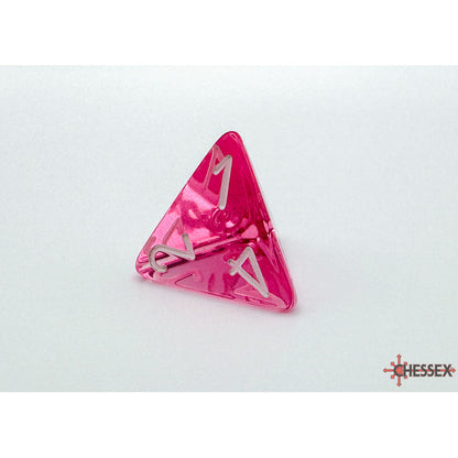 Chessex 23084 Translucent Pink/white Polyhedral 7-Dice Set