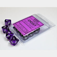 Chessex 23277 Translucent Purple/white Set of Ten d10s