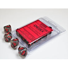 Chessex 23288 Translucent Smoke/red Set of Ten d10s