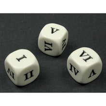 Chessex KOP09966 16mm Opaque d6 Roman Numerals I-II-III-IV-V-VI White/black