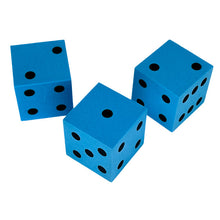 Chessex KOP10929 25mm Foam Square Cornered w/Pips Blue/black