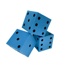 Chessex KOP10939 50mm Foam Square Cornered w/Pips Die Blue/black