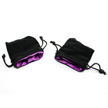 Chessex KOP09914 3.75"x4" Velvet Bag Black w/purple