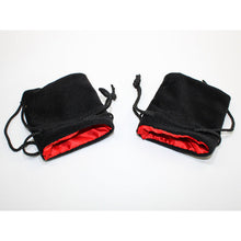 Chessex KOP09915 3.75"x4" Velvet Bag Black w/red