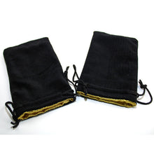 Chessex KOP09917 5"x8" Velvet Bag Black w/gold
