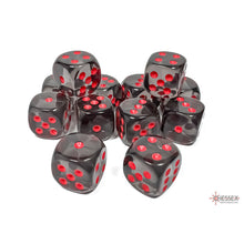 Chessex 23618 Translucent Smoke/red 16mm d6 Dice Block 12 dice