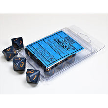 Chessex 25226 Opaque Dusty Blue/copper Set of Ten d10s
