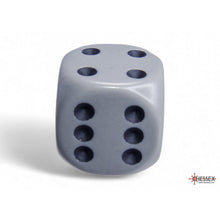 Chessex 25610 Opaque Grey/black 16mm d6 Dice Block 12 dice