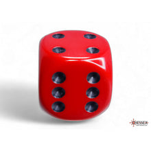 Chessex 25614 Opaque Red/black 16mm d6 Dice Block 12 dice
