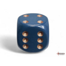 Chessex 25626 Opaque Dusty Blue/copper 16mm d6 Dice Block 12 dice