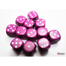 Chessex 25627 Opaque Light Purple/white 16mm d6 Dice Block 12 dice
