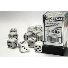 Chessex 25711 Speckled Arctic Camo 16mm d6 Dice Block 12 dice