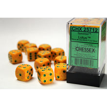 Chessex 25712 Speckled Lotus 16mm d6 Dice Block 12 dice