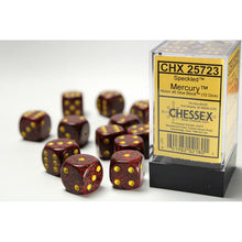 Chessex 25723 Speckled Mercury 16mm d6 Dice Block 12 dice