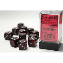 Chessex 25744 Speckled Silver Volcano 16mm d6 Dice Block 12 dice