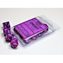 Chessex 27257 Festive Violet/white Set of Ten d10s