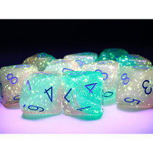 Chessex 26264 Gemini Gel Green-Pink/blue Luminary Set of 10 d10s