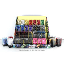Chessex 254AA Box of 50 Opaque Polyhedral Dice Sets